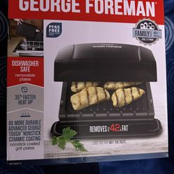 George Foreman GRP1060B-TX Family Grill & Panini, Ceramic Nonstick Plates