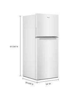 Whirlpool 11.6 cu. ft. Top Freezer Refrigerator in White, Counter Depth