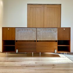 Mid Century George Nelson & Associates Thin Edge headboard Herman Miller