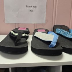 All Flip Flops Are $15 Per Pair. 