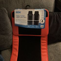 Black And Red Car Mats