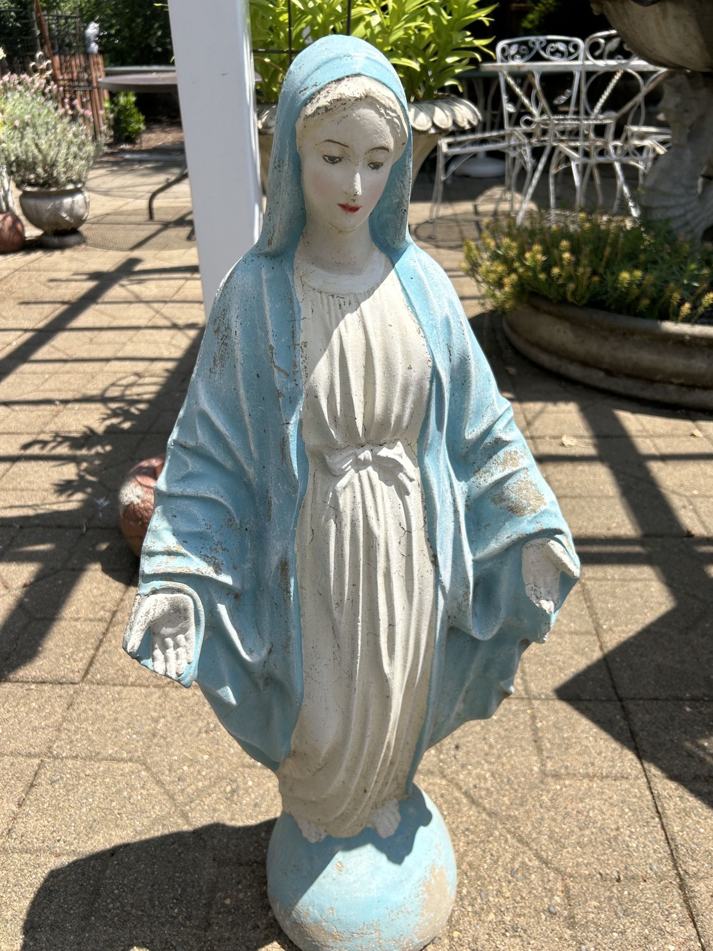 1959 Vintage Concrete Mary Garden Statue