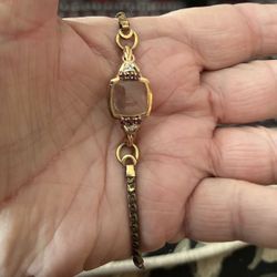 Ladies Rose Gold Watch With Diamonds And Rubies. Please Read Description Carefully.