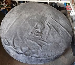 big grey bean bag 6 foot