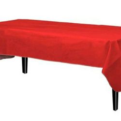 Brand New Mainstay Red Vinyl Table Cloth