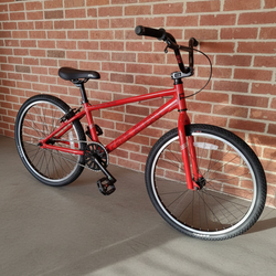 NEW SALE 2025 FREE AGENT AMBUSH 24 RED SINGLE SPEED FREESTYLE WHEELIE BIG BMX BIKE