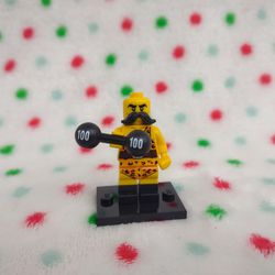Lego Circus Strong Man Series 17 - 100 pound Weight CMF Minifigure