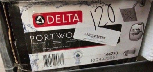 Delta Portwood Tub And Shower Faucet In Chrome (Valve Included)