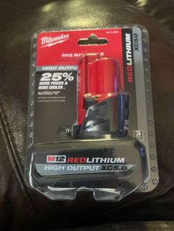 Milwaukee M12 RedLithium High Output XC5.0 Battery