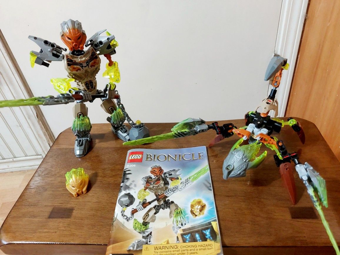 Lego Bionicle (2 sets) Pohatu Uniter of Stone & Ketar Creature of Stone