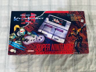 SUPER NINTENDO SNES killer instinct, CIB UN3 1 chip console. matching box / matching serial number. All original. Please read info check out photos