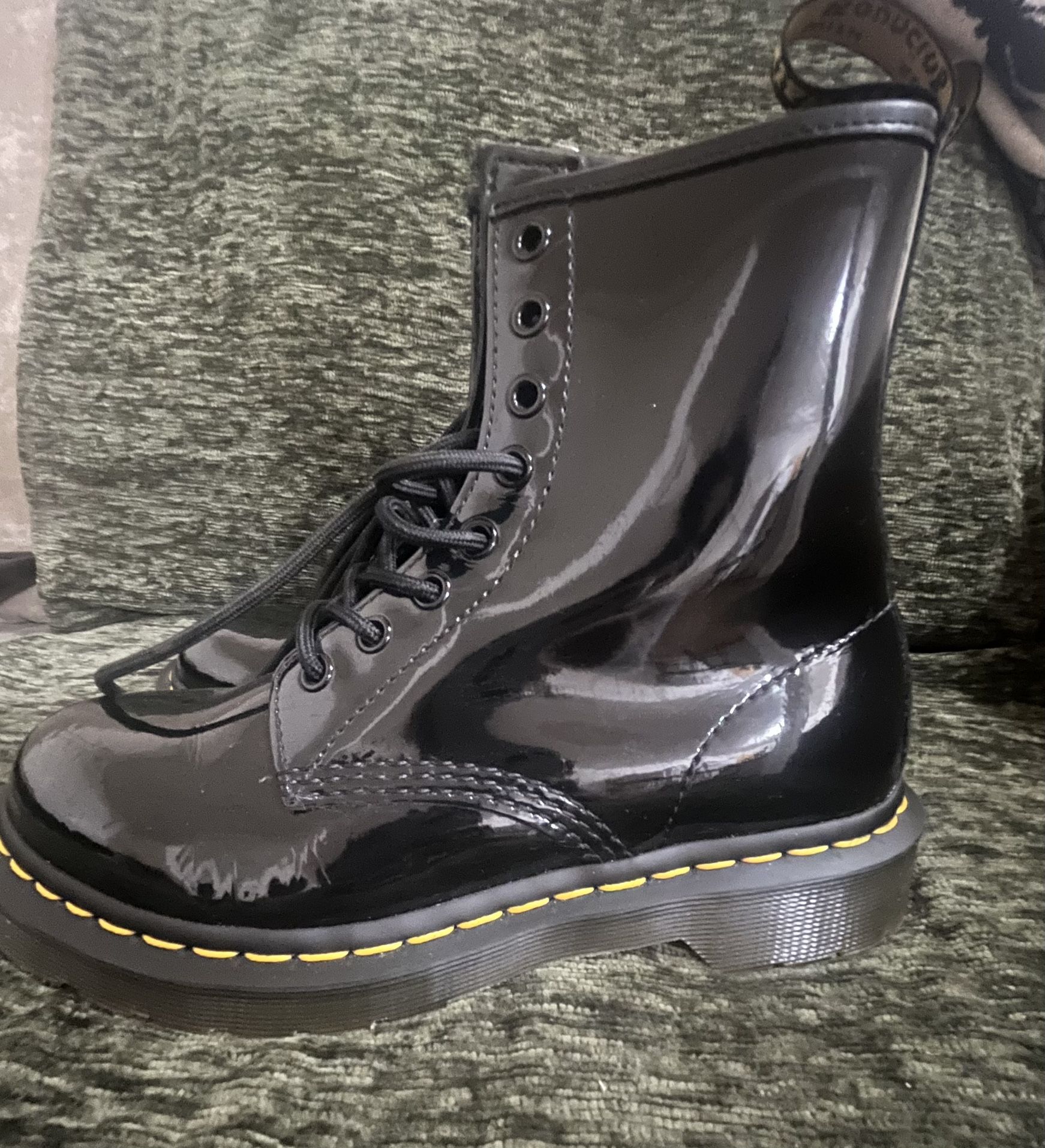 Doc Martens 1460 Patent Leather Lace Up Boots
