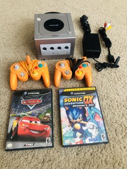 Nintendo GameCube Console System W/ Cords OEM and 2 Controllers and Games