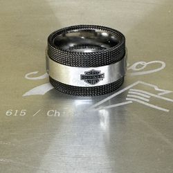Harley Davidson Men's Bar & Shield Logo Mesh Ring