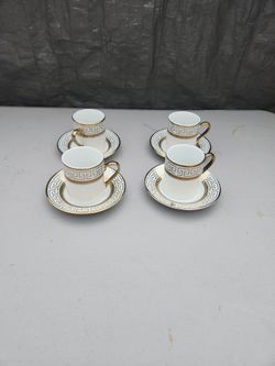 Alpine Cuisine  Expresso Cups And Saucers