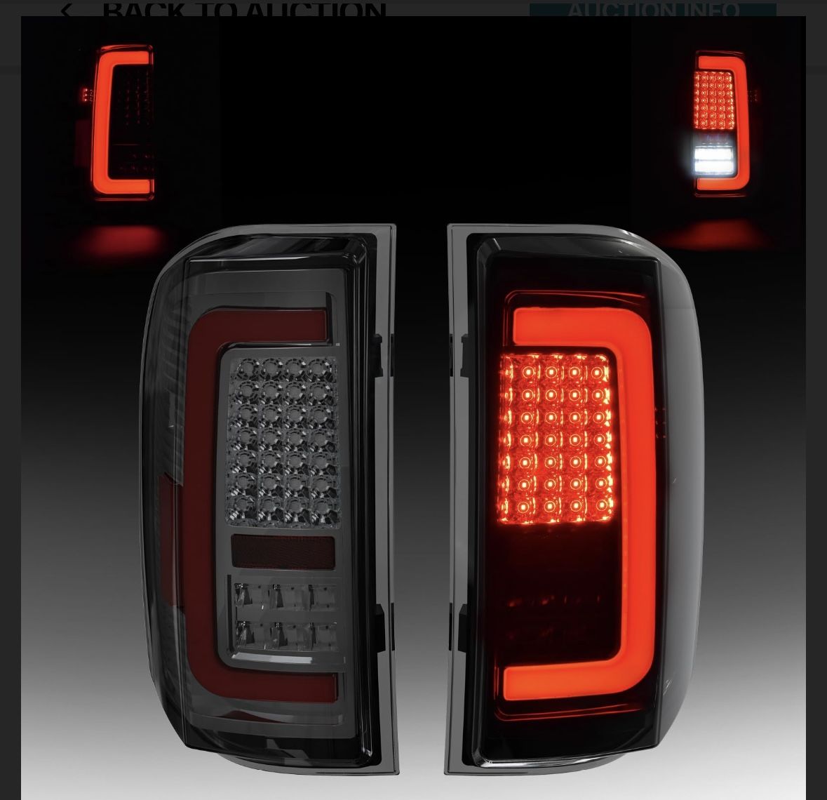 FULL LED Tail Lights Compatible With 2007-2013 Silverado 1500 2500HD 3500HD Rear Tail Lamps w/Running Lights Turn Signal Brake Lights Reverse Lights 1