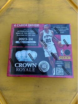 2023-24 Panini Crown Royale Hobby Basketball Factory Sealed Box International