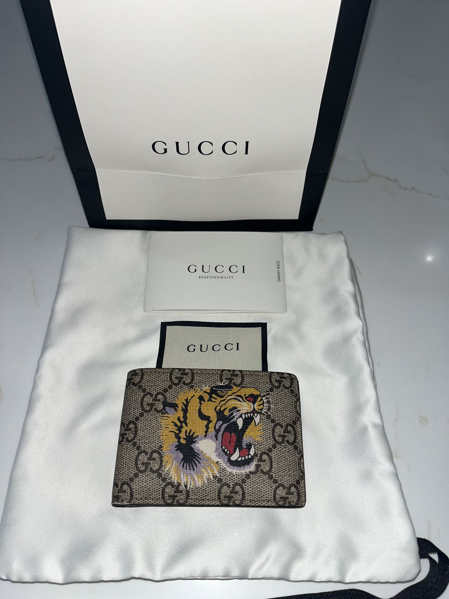 Authentic Gucci Wallet (Lion Print)