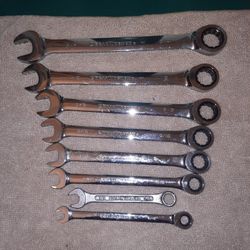 Gear Wrench Reversable Ratcheting Wrench 7 Pc. Set SAE. Made In USA