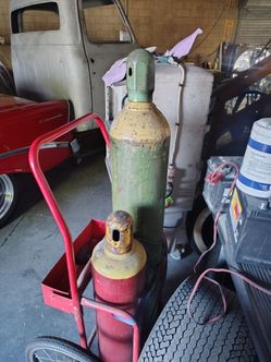 Welding tanks and cart