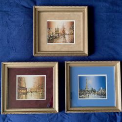 3 Paris Pictures - Professionally Framed
