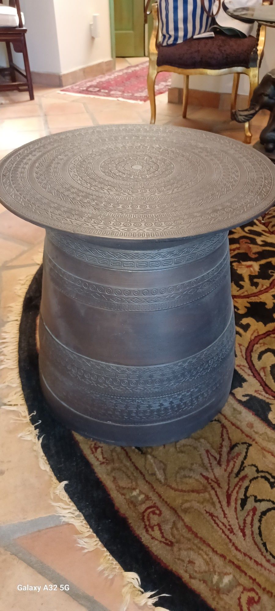 One Or Two Metal Rain Or Frog Drum End Tables 21d X 21h $280 Each