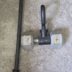 ACE Future adjustable dumbbell/barbell system