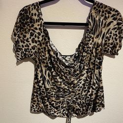 Leopard Crop Top