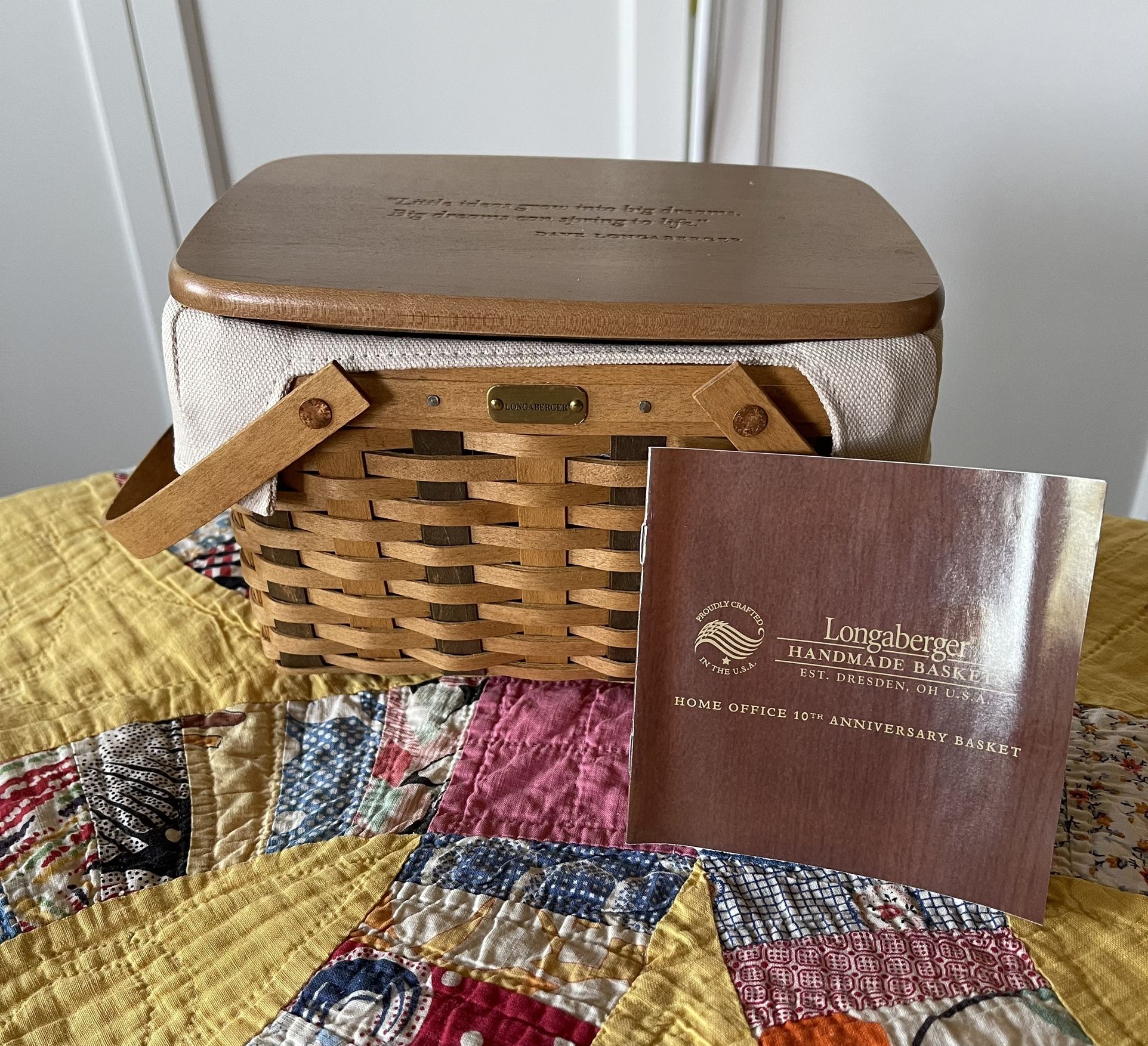 Longaberger 10 Year Anniversary Basket