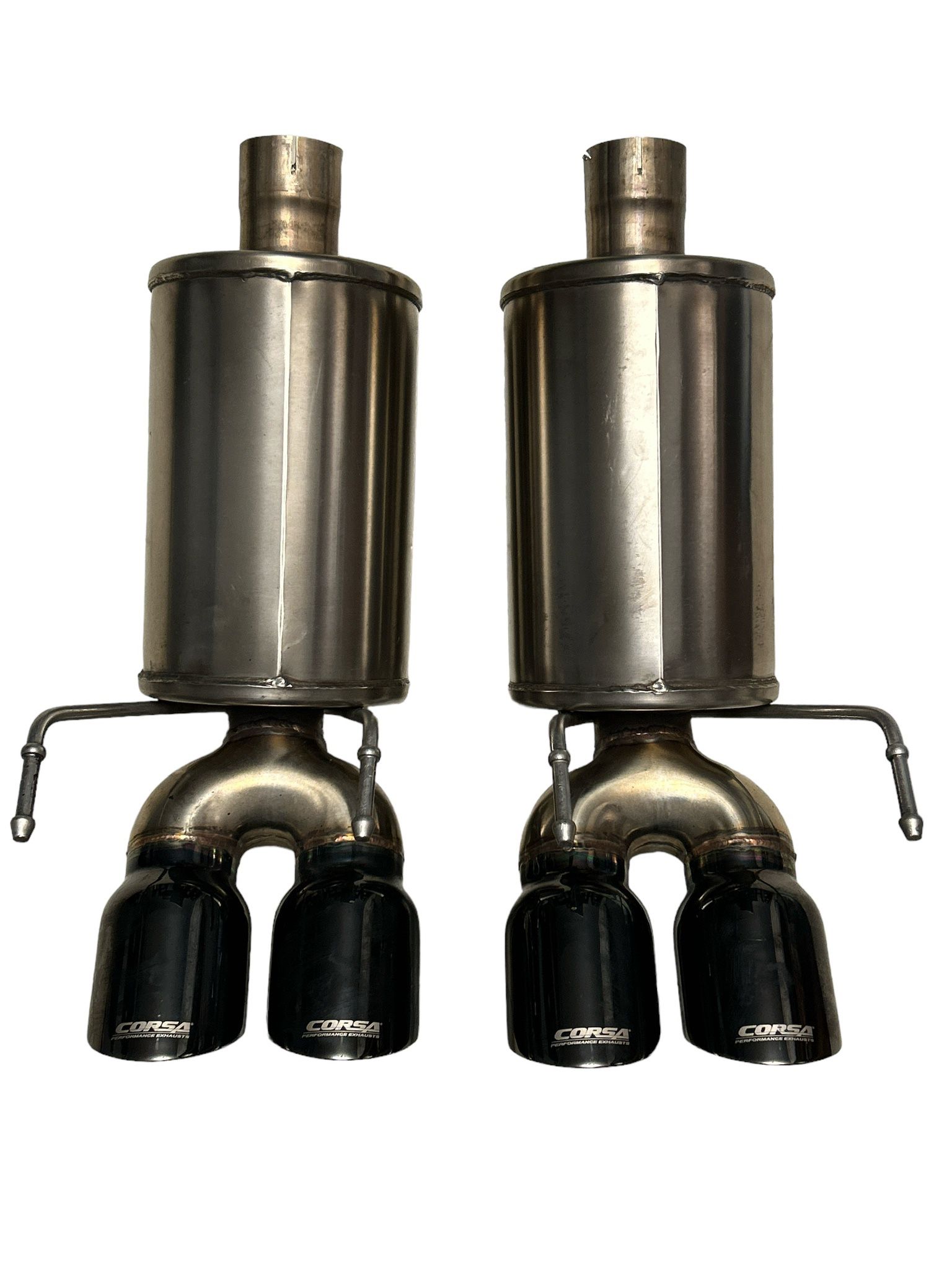 Corsa Performance Axle Back Exhaust With Double Black Tips