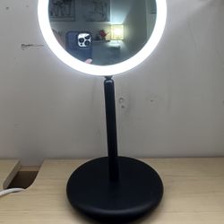 EKFANN Table Mirror, Dimmable, Black,  $29