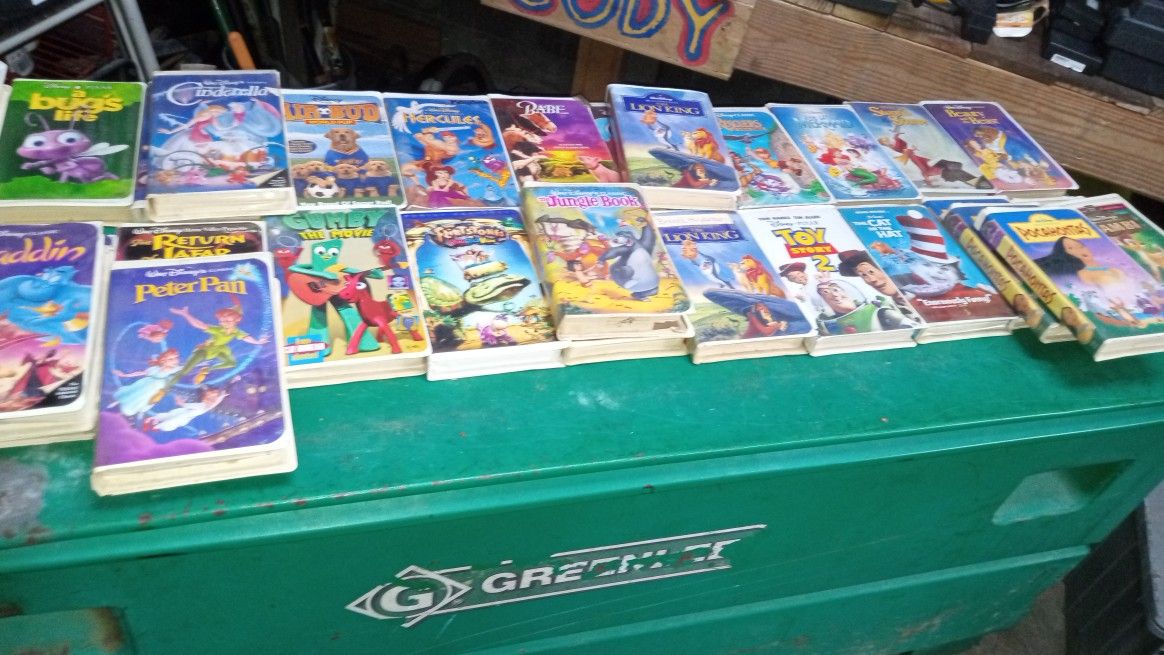 Disney Movies VCR Tapes Vintage