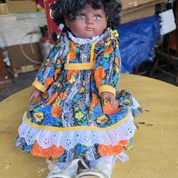 African-American Porcelain Doll