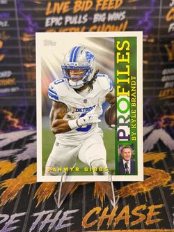 2026 Topps Flagship Jahmyr Gibbs Topps Profiles #TP-12 Detroit Lions