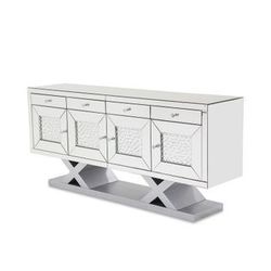 Mirrored Crystal Cabinet 