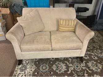 Loveseat - cream colored small