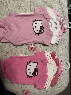 Hello Kitty Baby Girl Onesies Bundle
