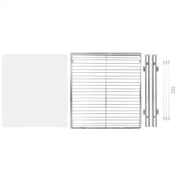 15.5" Wx21 Dx3.5 H Pull Out Cabinet Organizer, Heavy Duty Slide Out Pantry Shelves, Chrome-Plated Steel Roll Out Drawers, Storage for Home Under Sink,