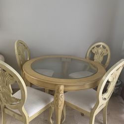 Dining Room Set With 4 Chairs 