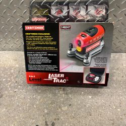 Craftsman 4-in-1 Level with Laser Trac, leveling tool ..  brand new in box .