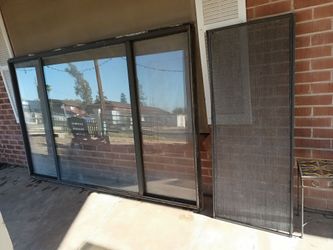 5ft x 8ft sliding glass patio window