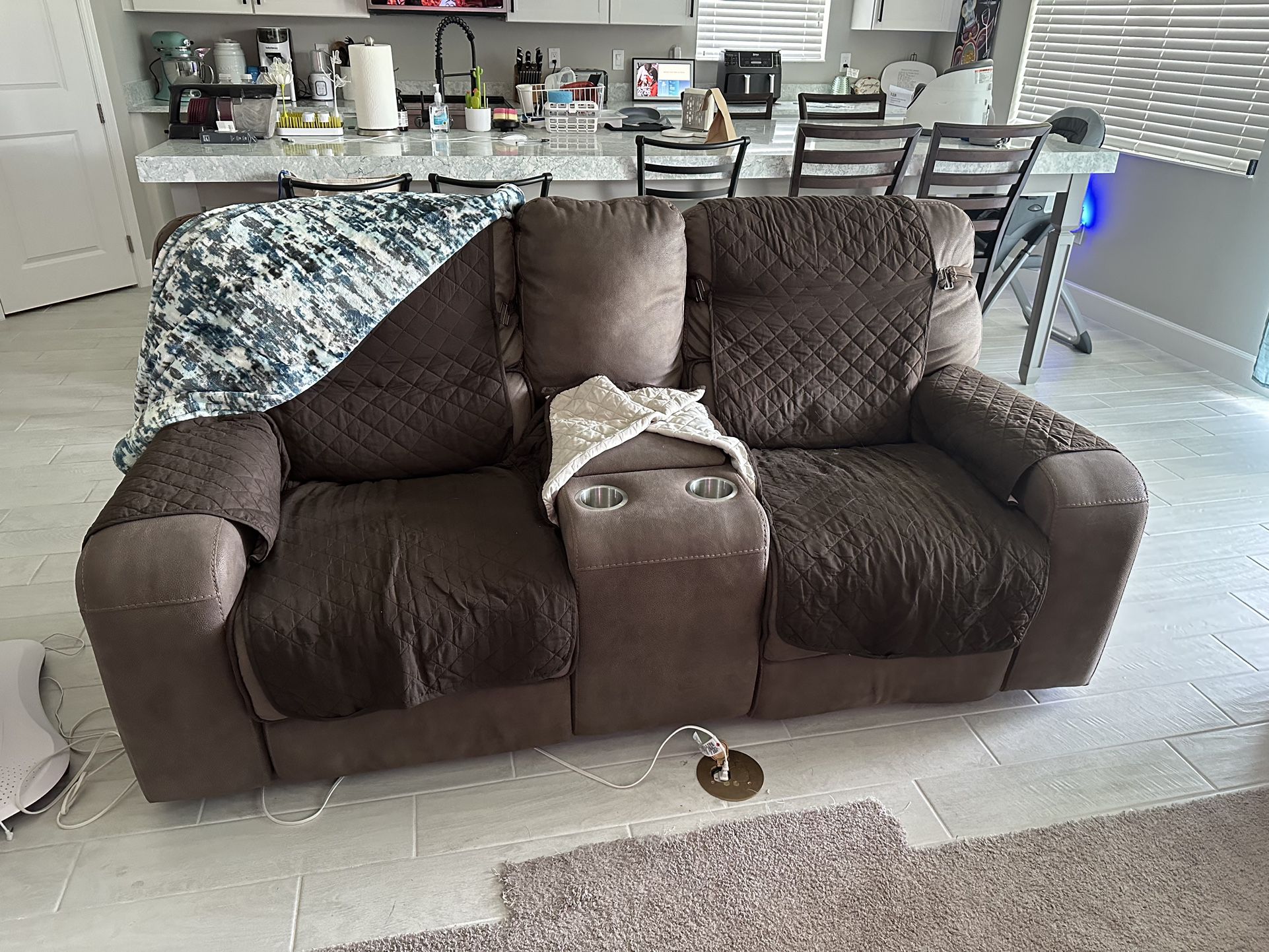 Console Recliner & Loveseat