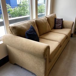 Comfy Couch And 2 Office Chairs 