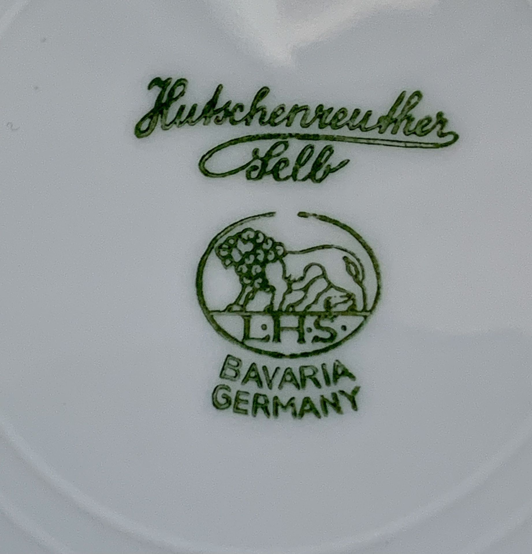 Vintage Royal Bavarian Hutschenreuther Selb Bavaria Gold 10 3/4 Vintage Hutschenreuther plate Bavaria Germany 10”