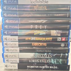 Ps4/ps5 games (read description)/(price of each games in description)