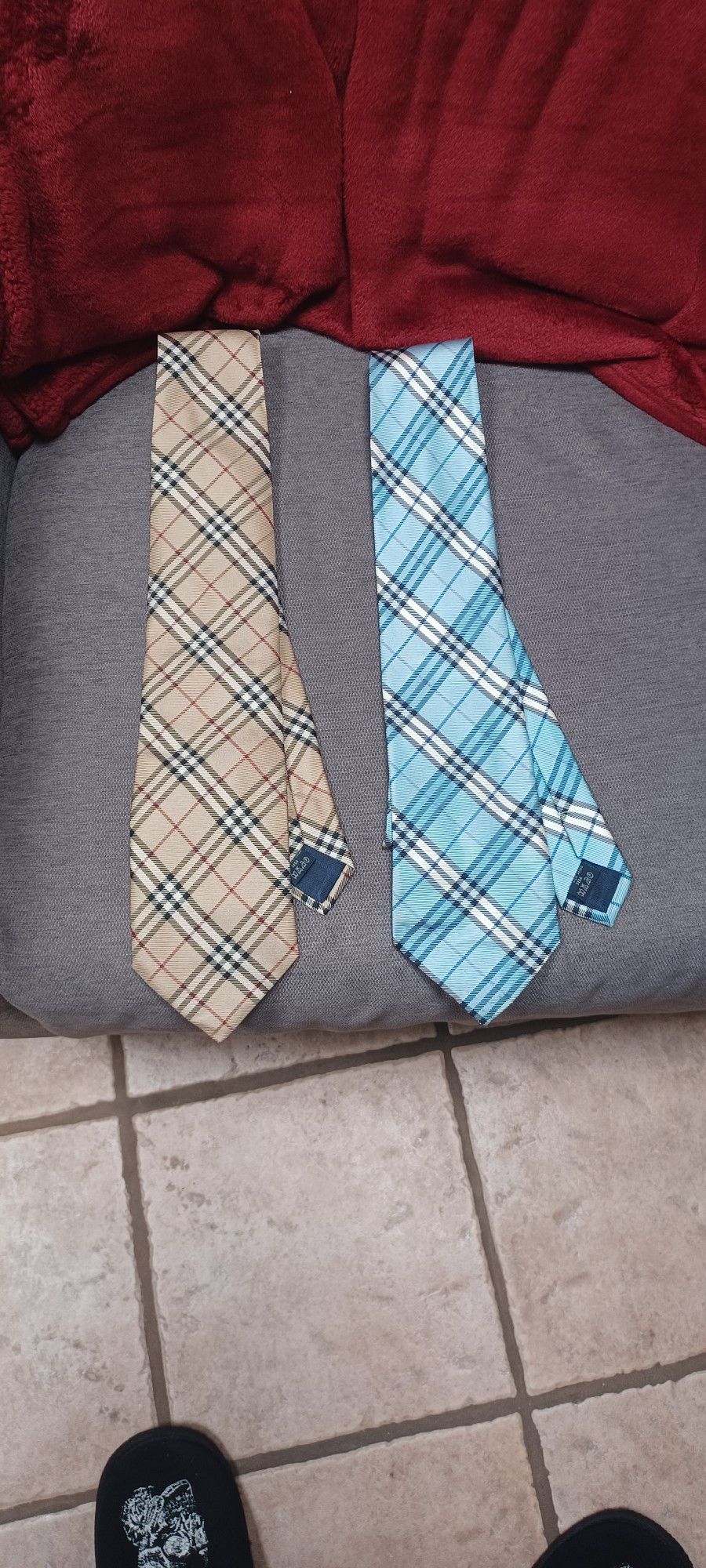 Authentic Burberry Ties - Lightly Used