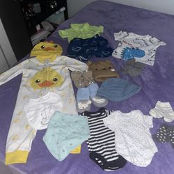 Lote de ropa de bebé niño 0-12 meses (mixto invierno/verano)