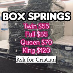 Box Springs  Twin box Full box  Queen box  King box  Bases para colchon  Box spring 
