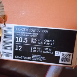 Blazer Low 77 PRM NIKES Brand New