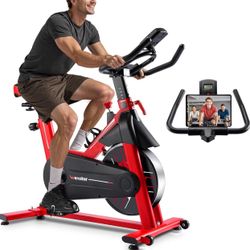 Exercise Bike, WENOKER Stationary Bike for Home/Indoor Cycling Bike, Indoor Bike with Silent Belt Drive, Heavy Flywheel and Digital Display for Home G